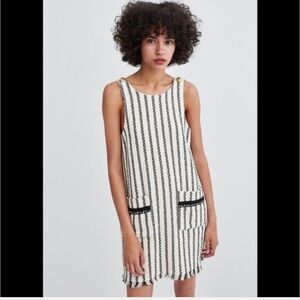 Zara TRF Tweed Dress